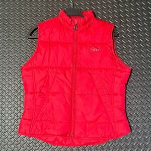 tommyhilfiger Red Quilted puffer vest woman’s Size Large